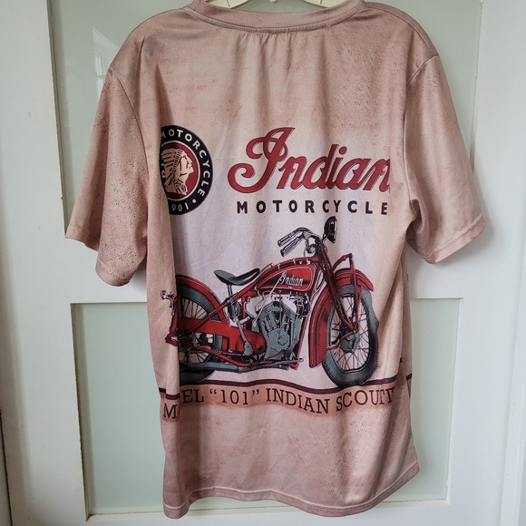 Indian Motorcycle Print T Shirt Mens Size M - Picture 4 of 7